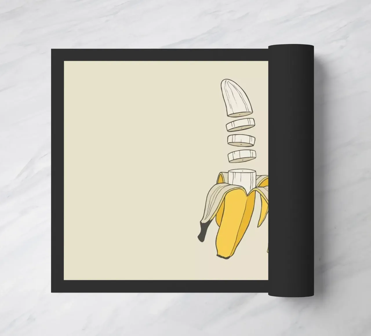 Banana Split doormat by Rob Art | Illustration