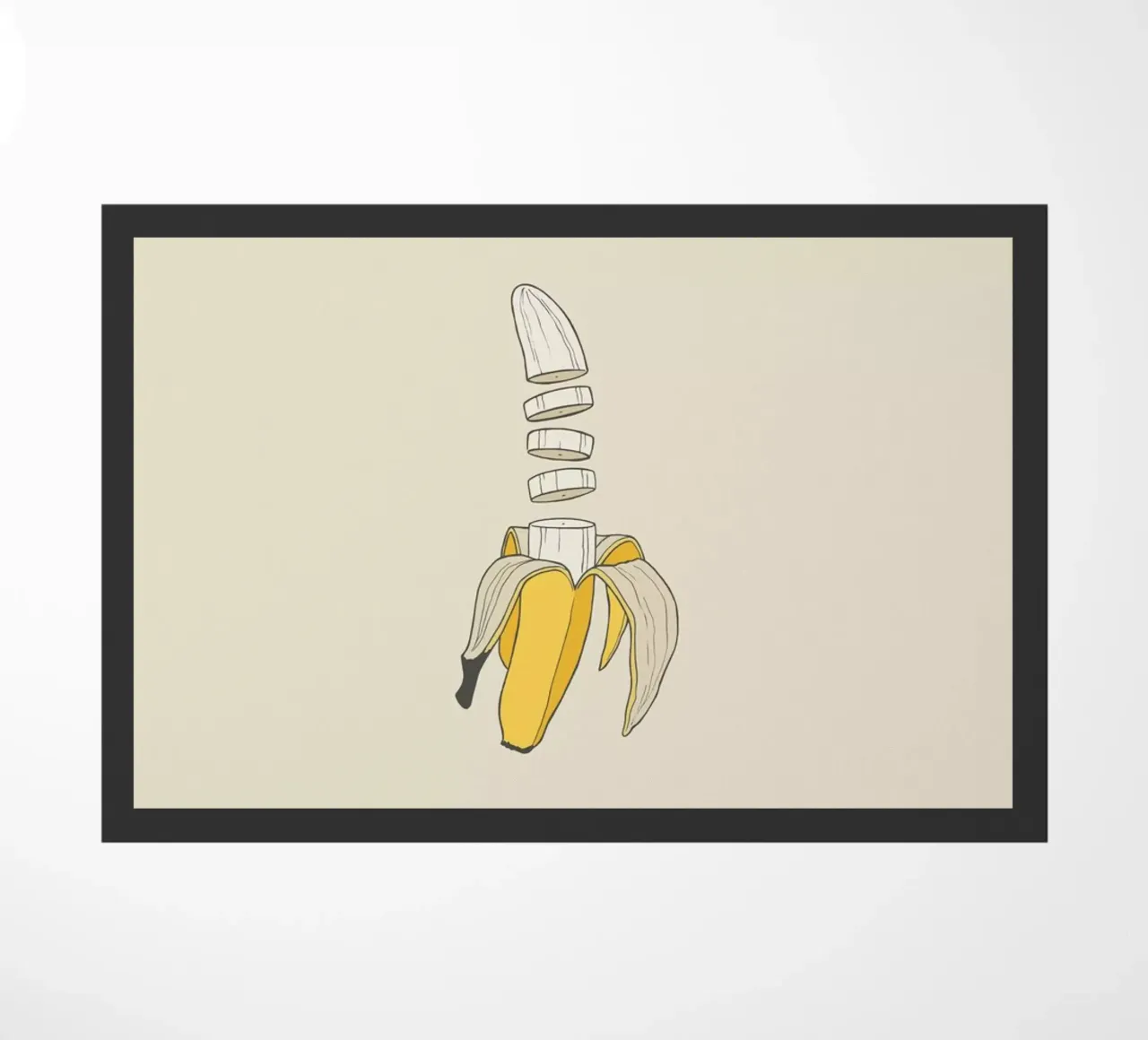 Banana Split doormat by Rob Art | Illustration