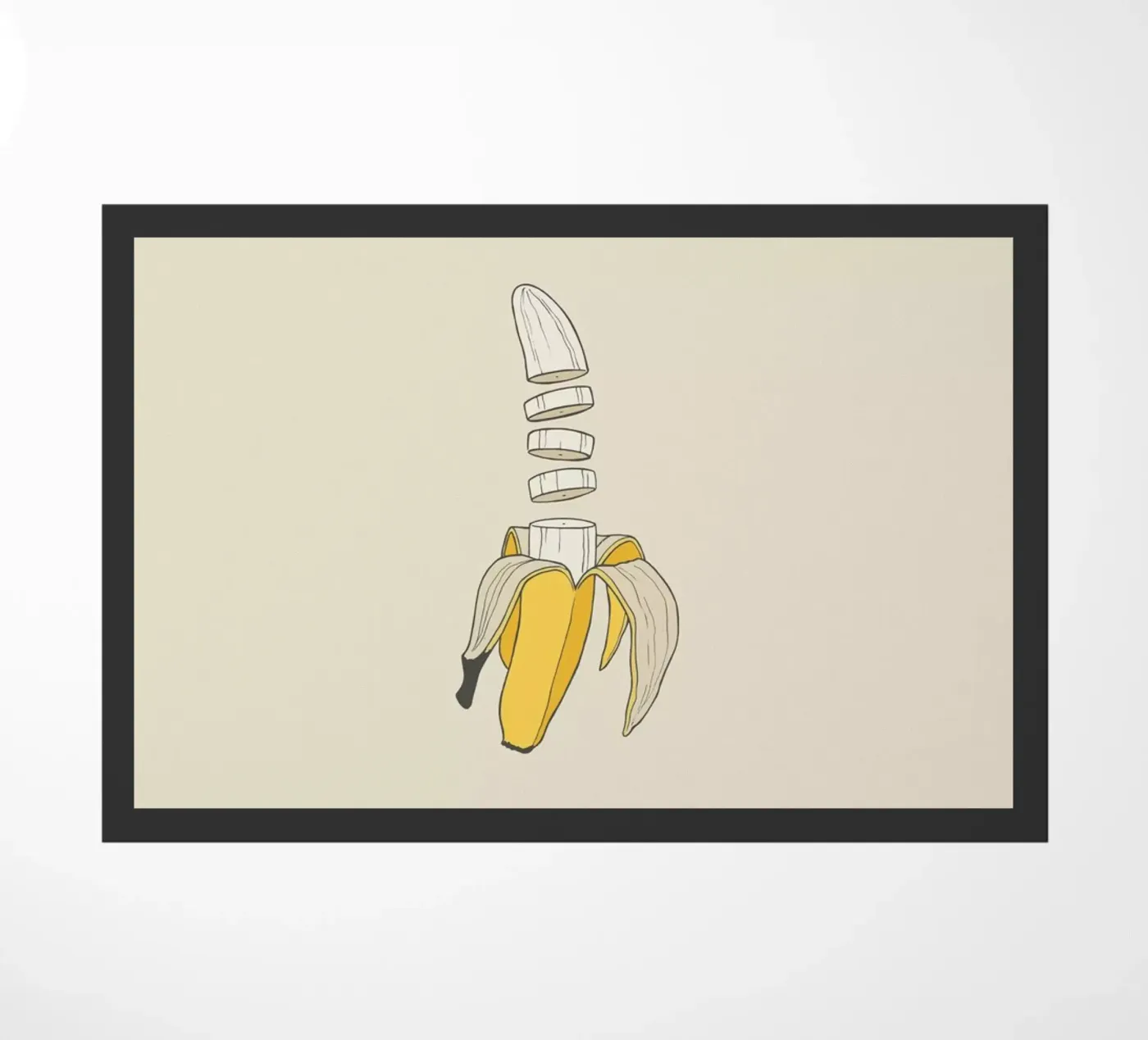 Banana Split doormat by Rob Art | Illustration