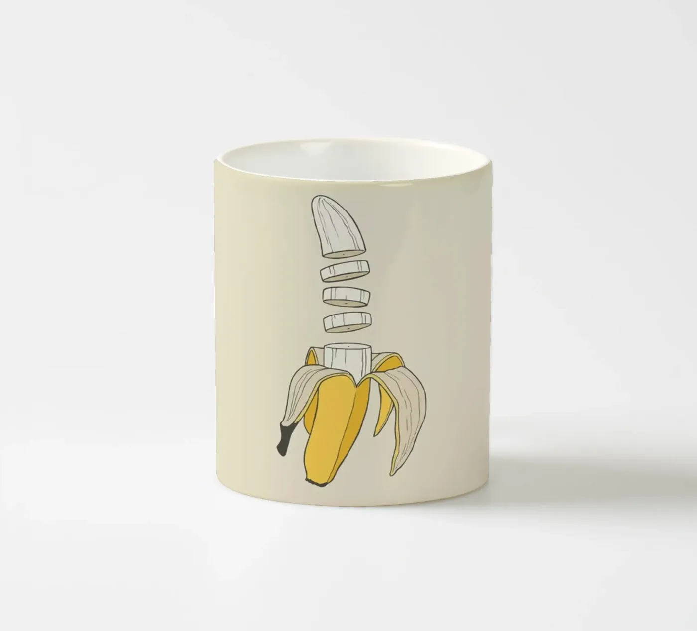 Banana Split ceramic mug by Rob Art | Illustration