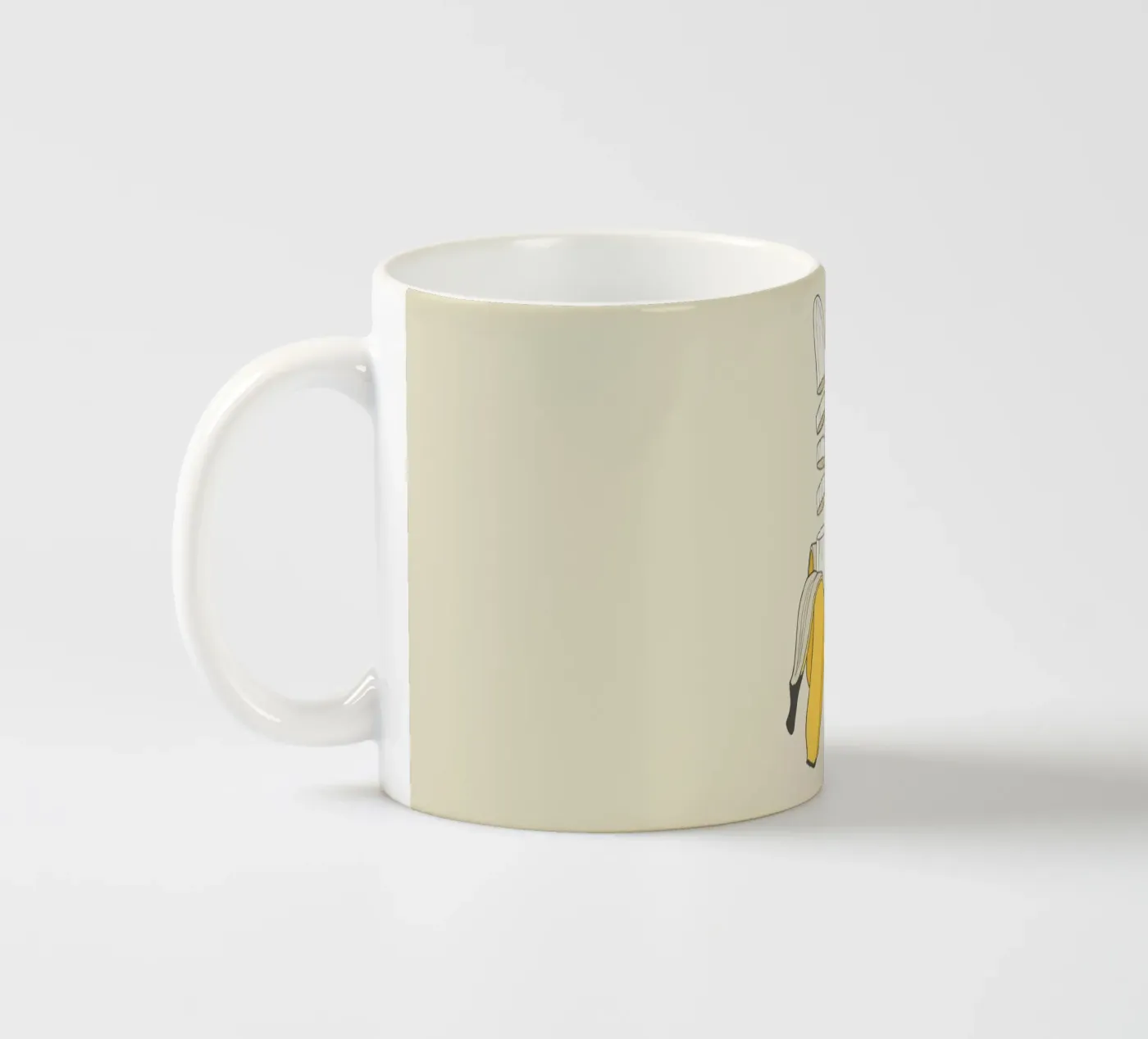Banana Split ceramic mug by Rob Art | Illustration