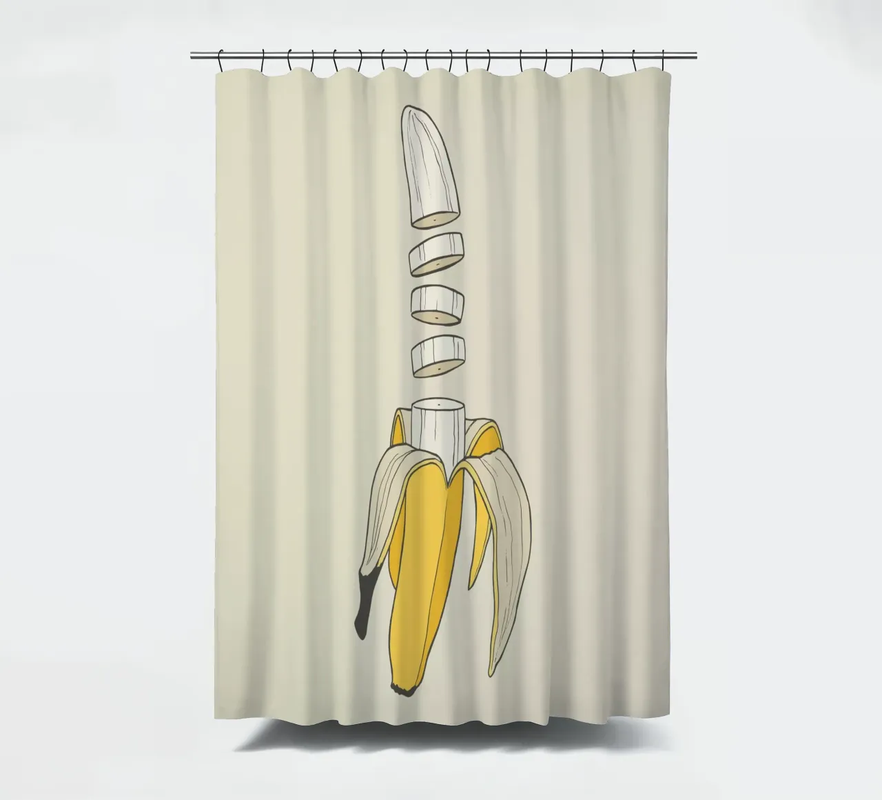 Banana Split Duschvorhang von Rob Art | Illustration