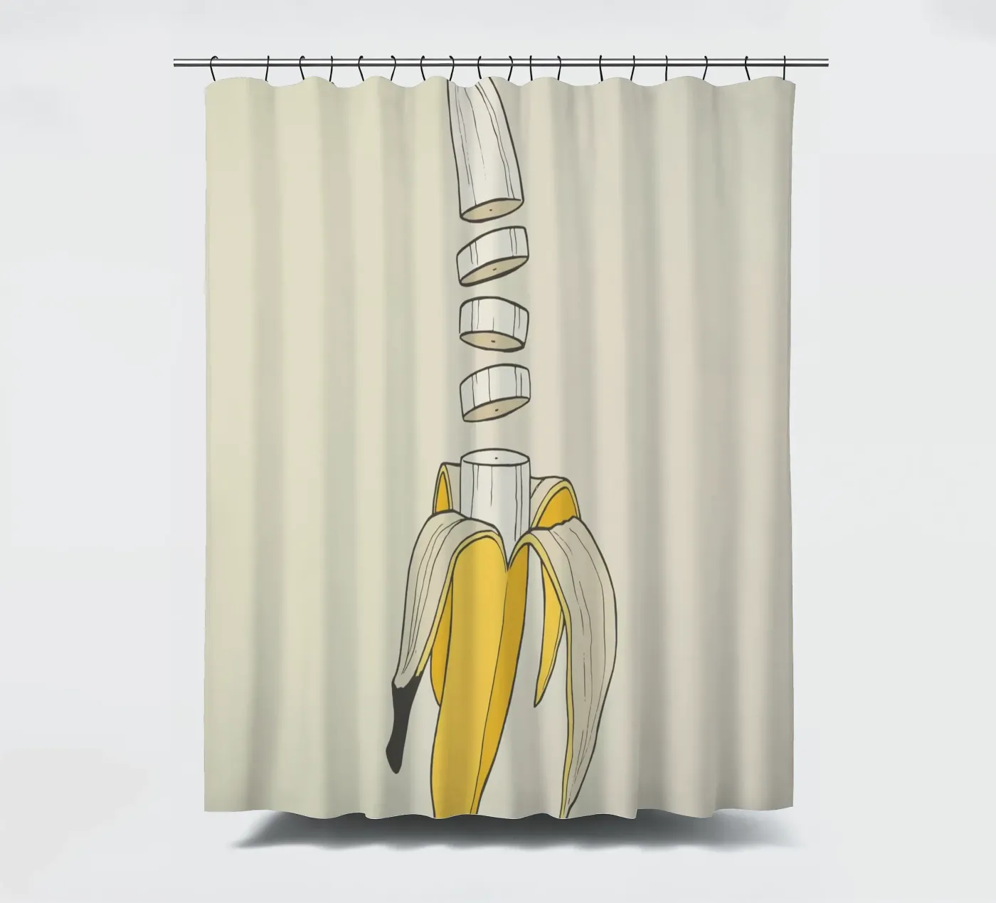 Banana Split douchegordijn van Rob Art | Illustration