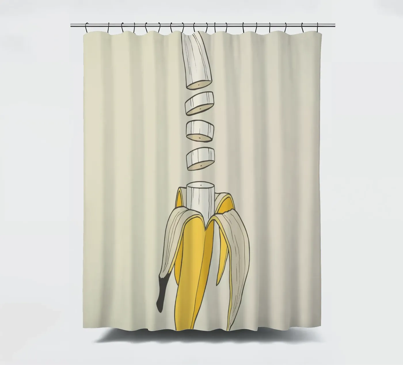 Banana Split Duschvorhang von Rob Art | Illustration