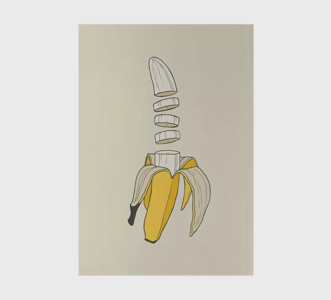 Banana Split notebook by Rob Art | Illustration