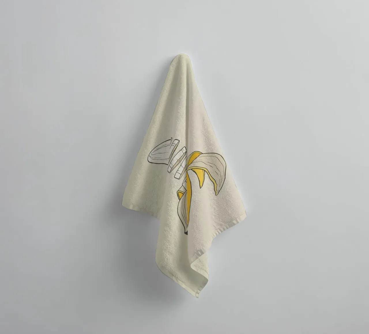 Banana Split badhanddoek van Rob Art | Illustration