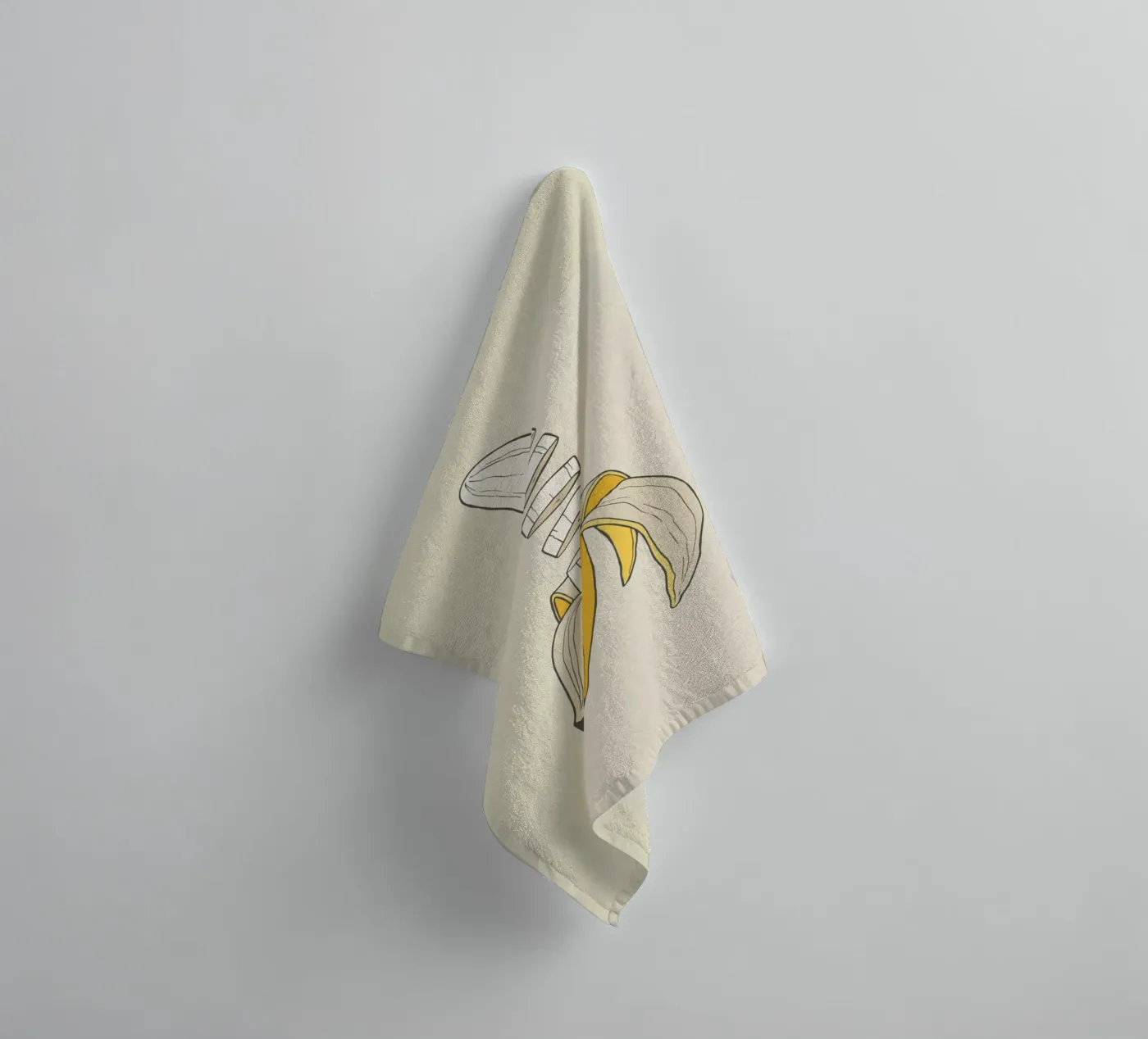 Banana Split badhanddoek van Rob Art | Illustration