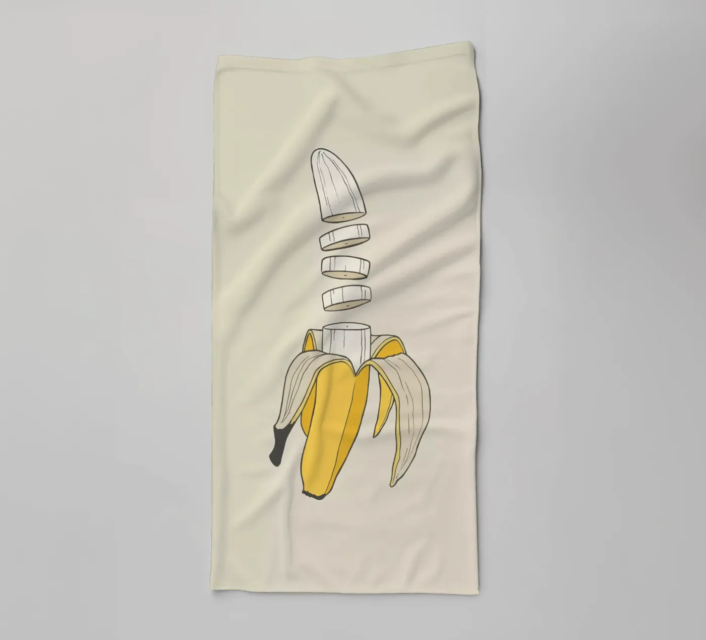 Banana Split Handtuch von Rob Art | Illustration