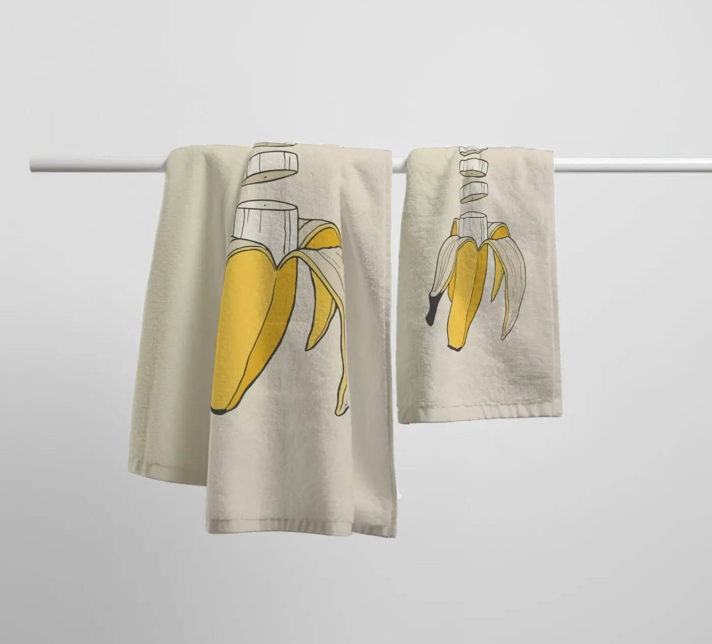 Banana Split badhanddoek van Rob Art | Illustration