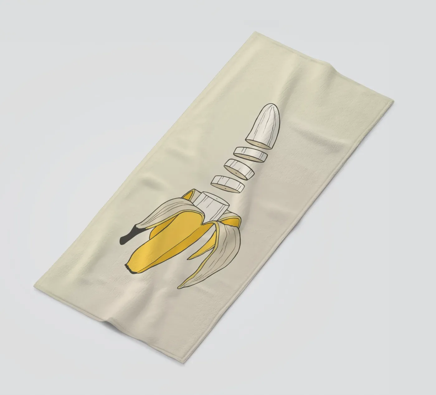 Banana Split strandhanddoek van Rob Art | Illustration