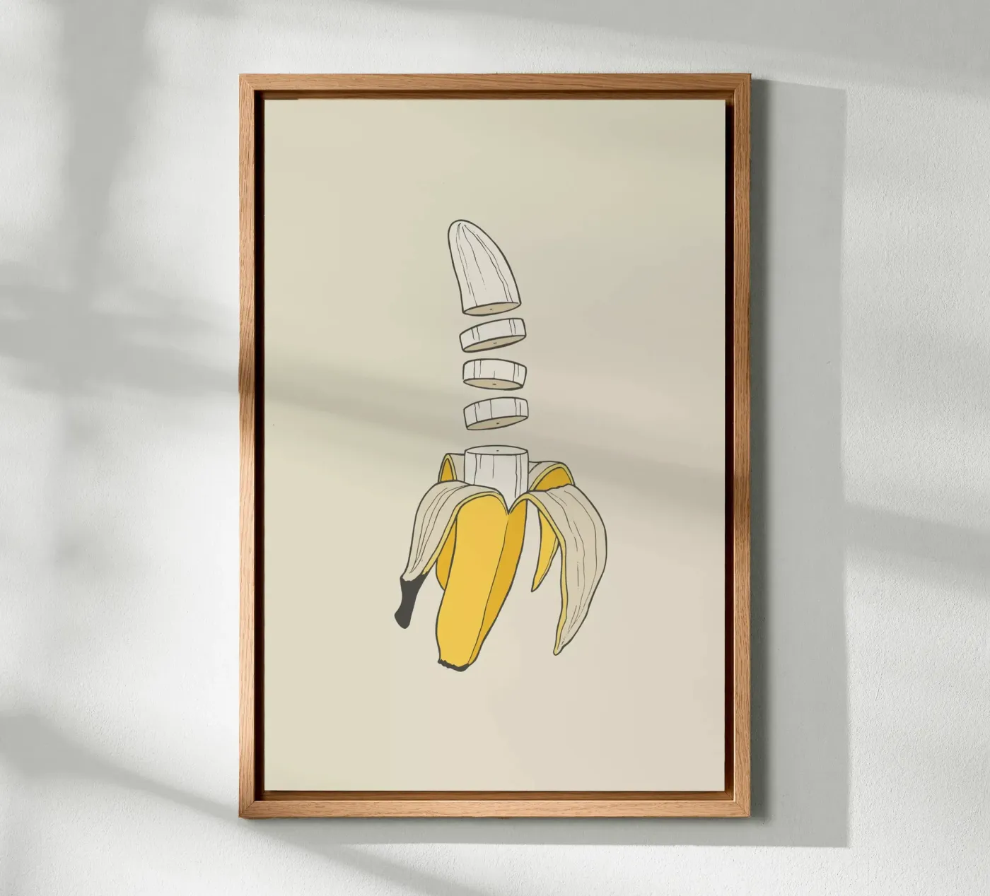Banana Split alluminio dibond da Rob Art | Illustration