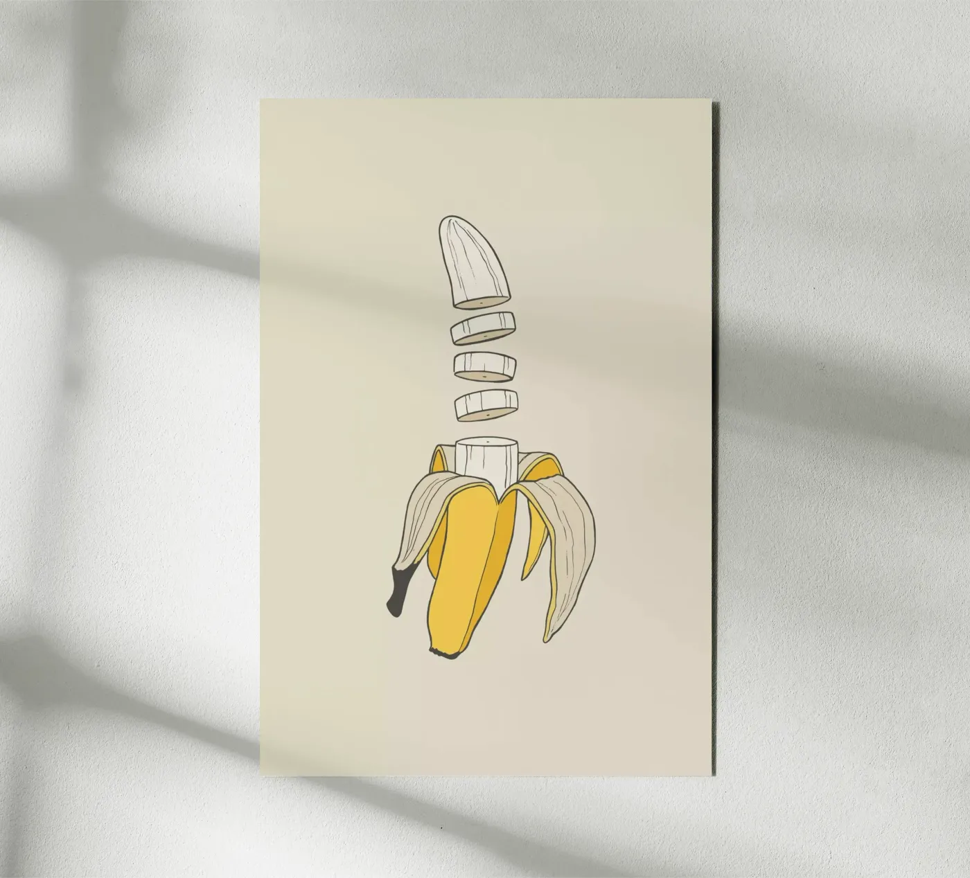 Banana Split alluminio dibond da Rob Art | Illustration