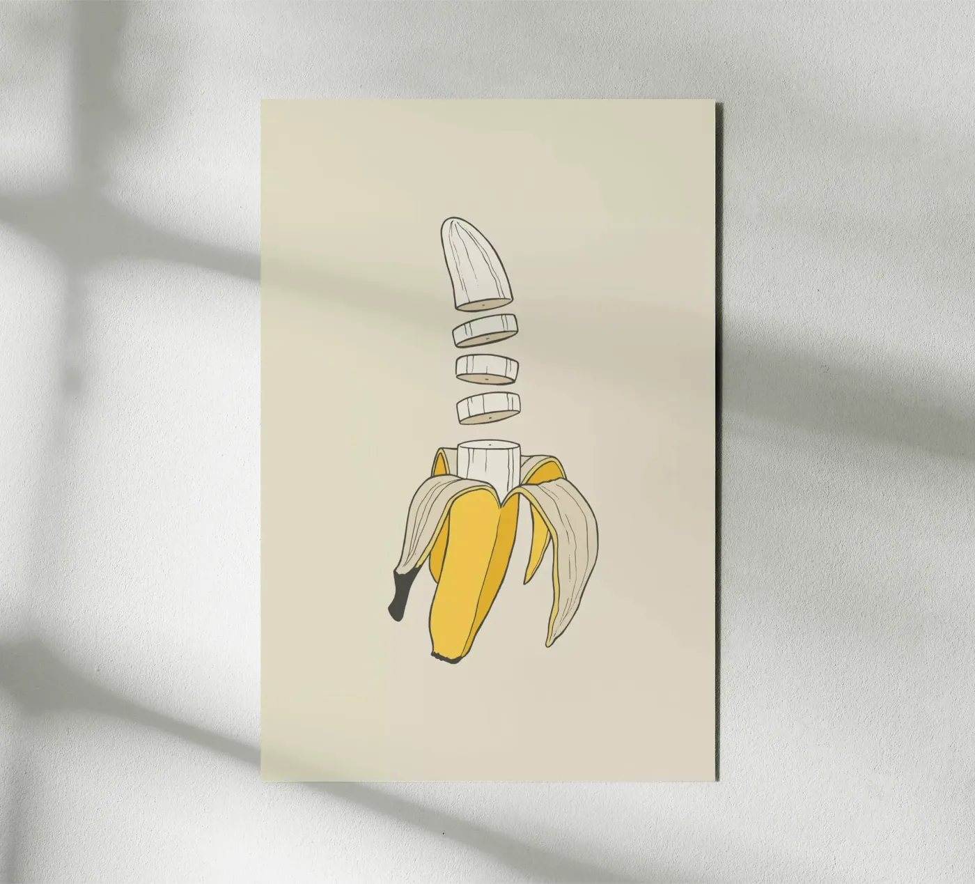 Banana Split alu-dibond by Rob Art | Illustration