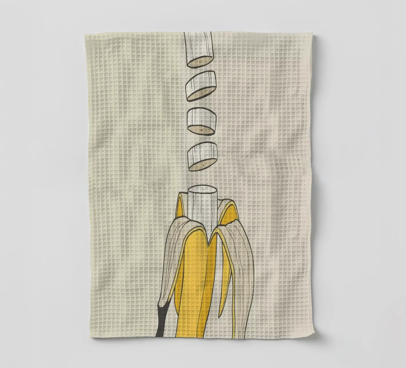 Banana Split Geschirrtuch von Rob Art | Illustration