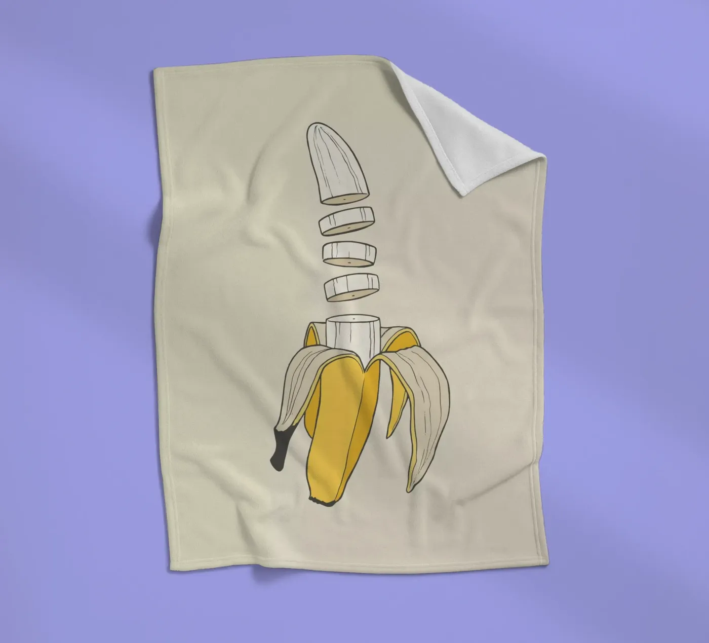 Banana Split Fleecedecke von Rob Art | Illustration