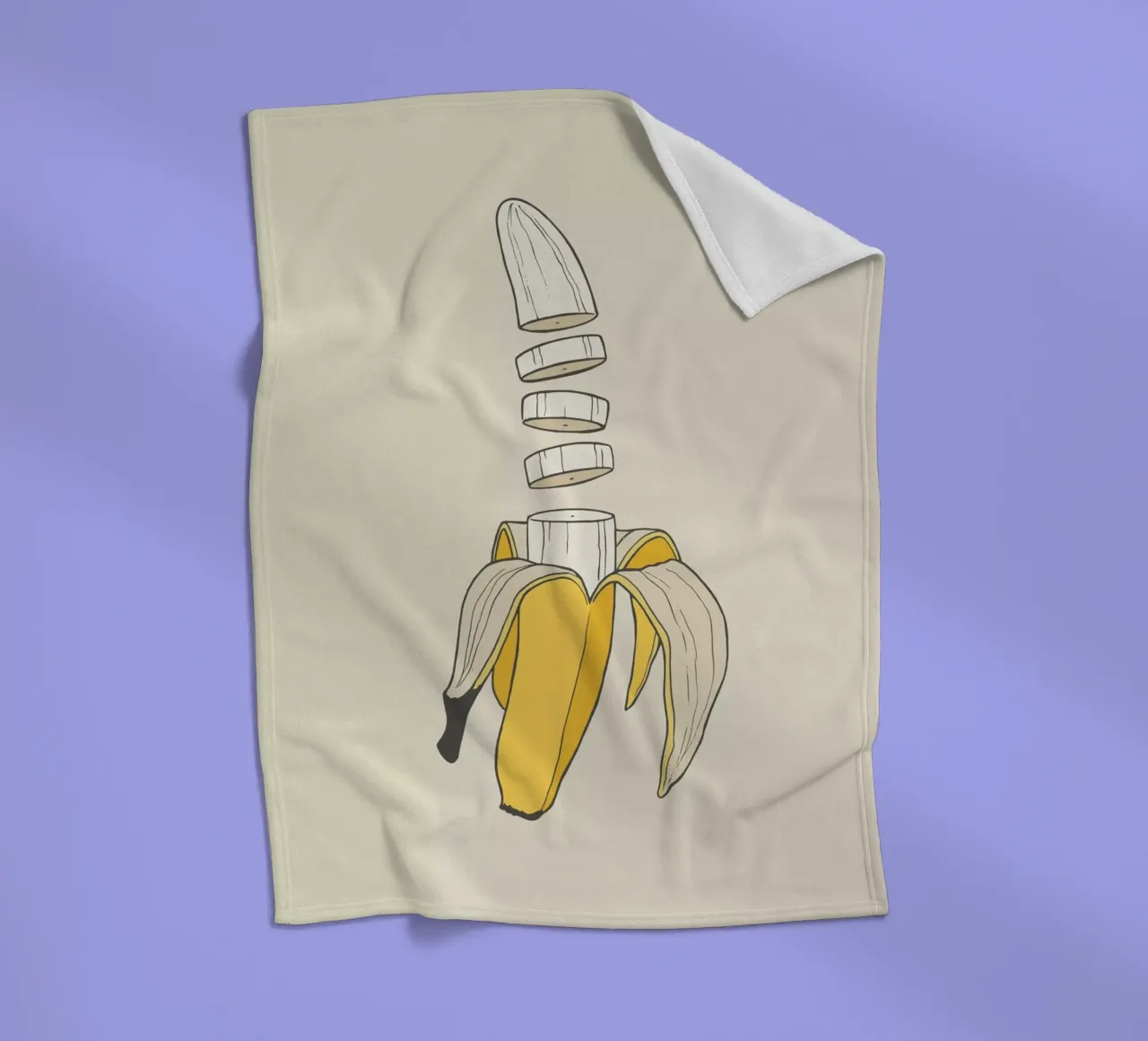 Banana Split Fleecedecke von Rob Art | Illustration