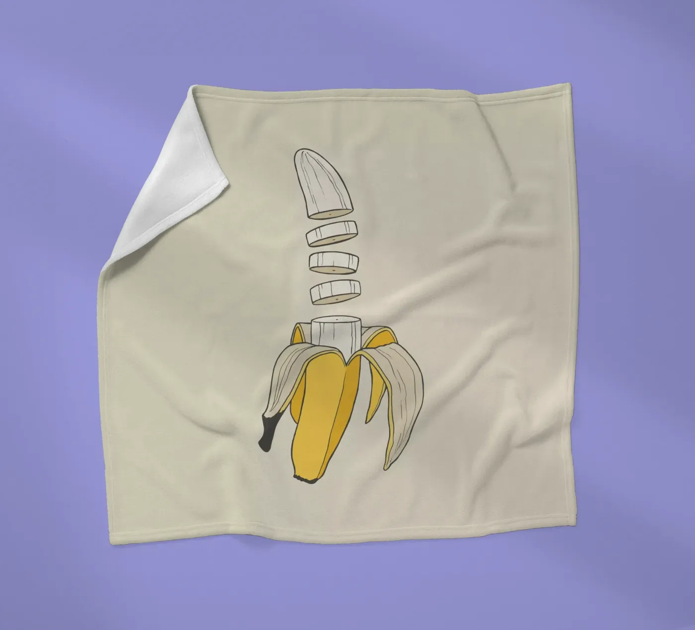 Banana Split fleecedeken van Rob Art | Illustration