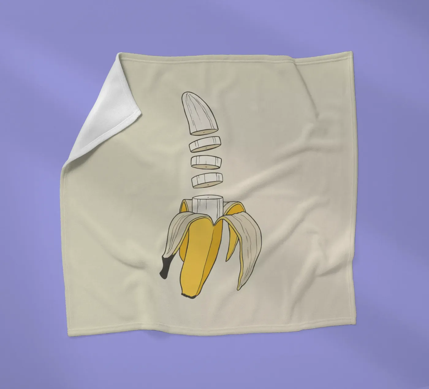 Banana Split Fleecedecke von Rob Art | Illustration