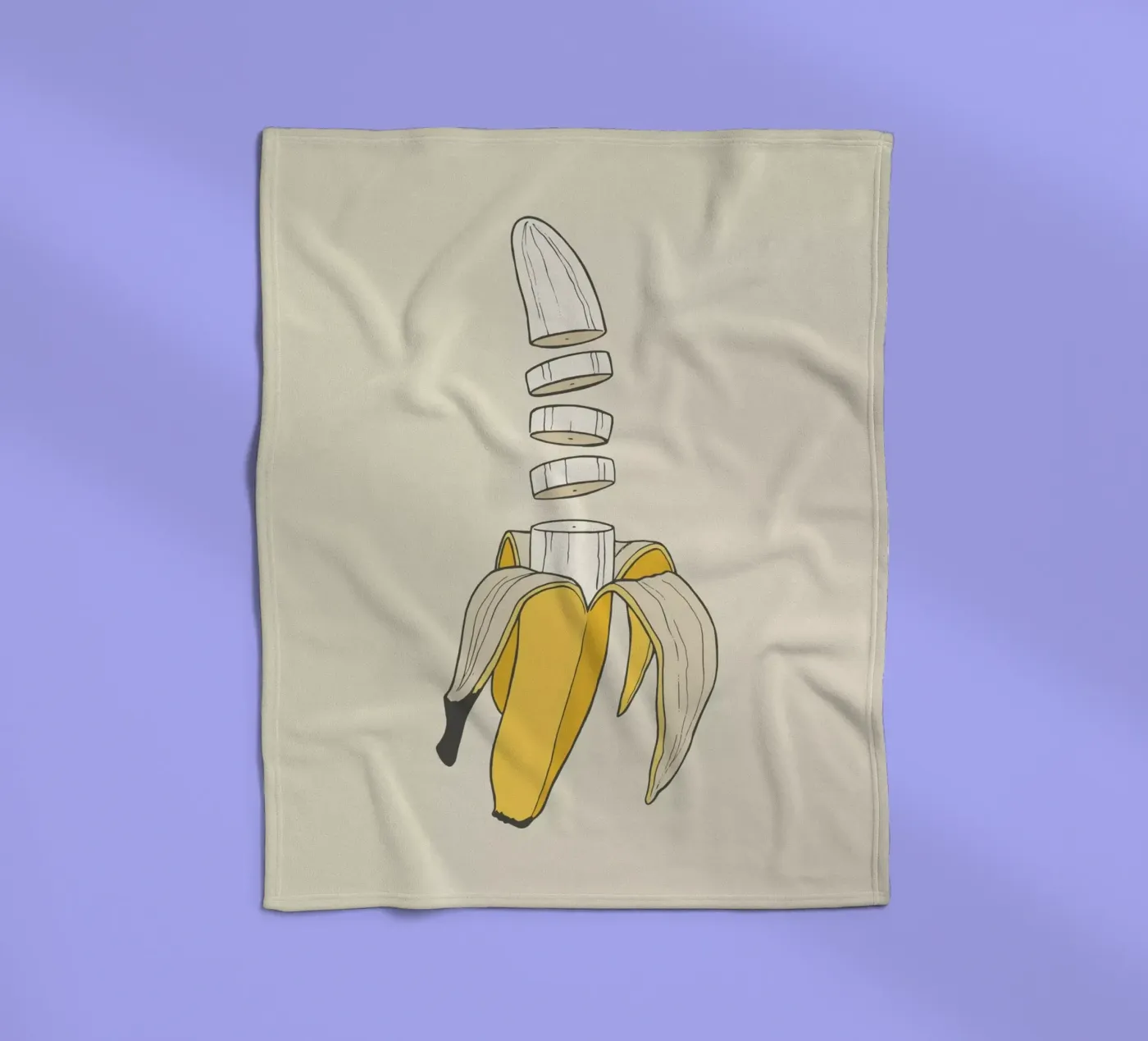 Banana Split Fleecedecke von Rob Art | Illustration