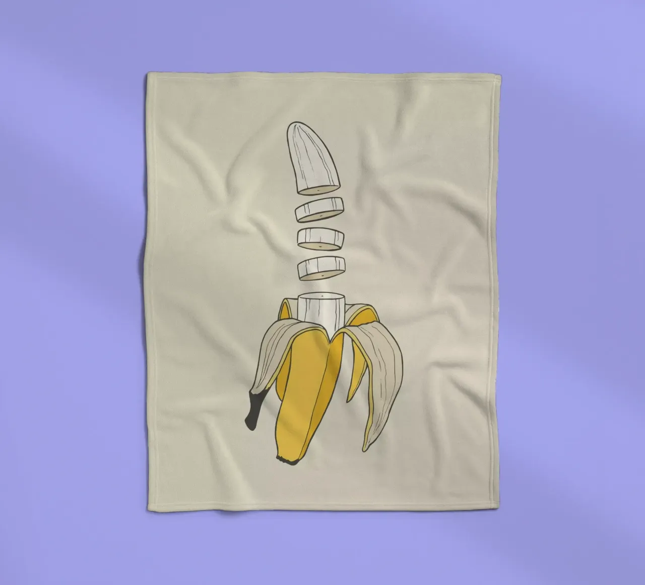 Banana Split Fleecedecke von Rob Art | Illustration