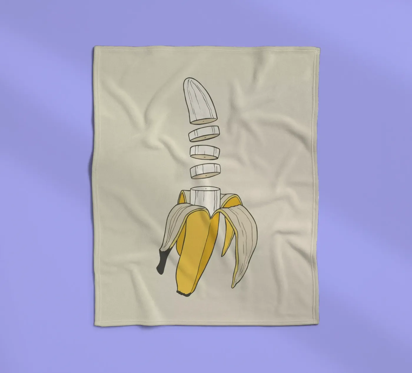 Banana Split fleecedeken van Rob Art | Illustration