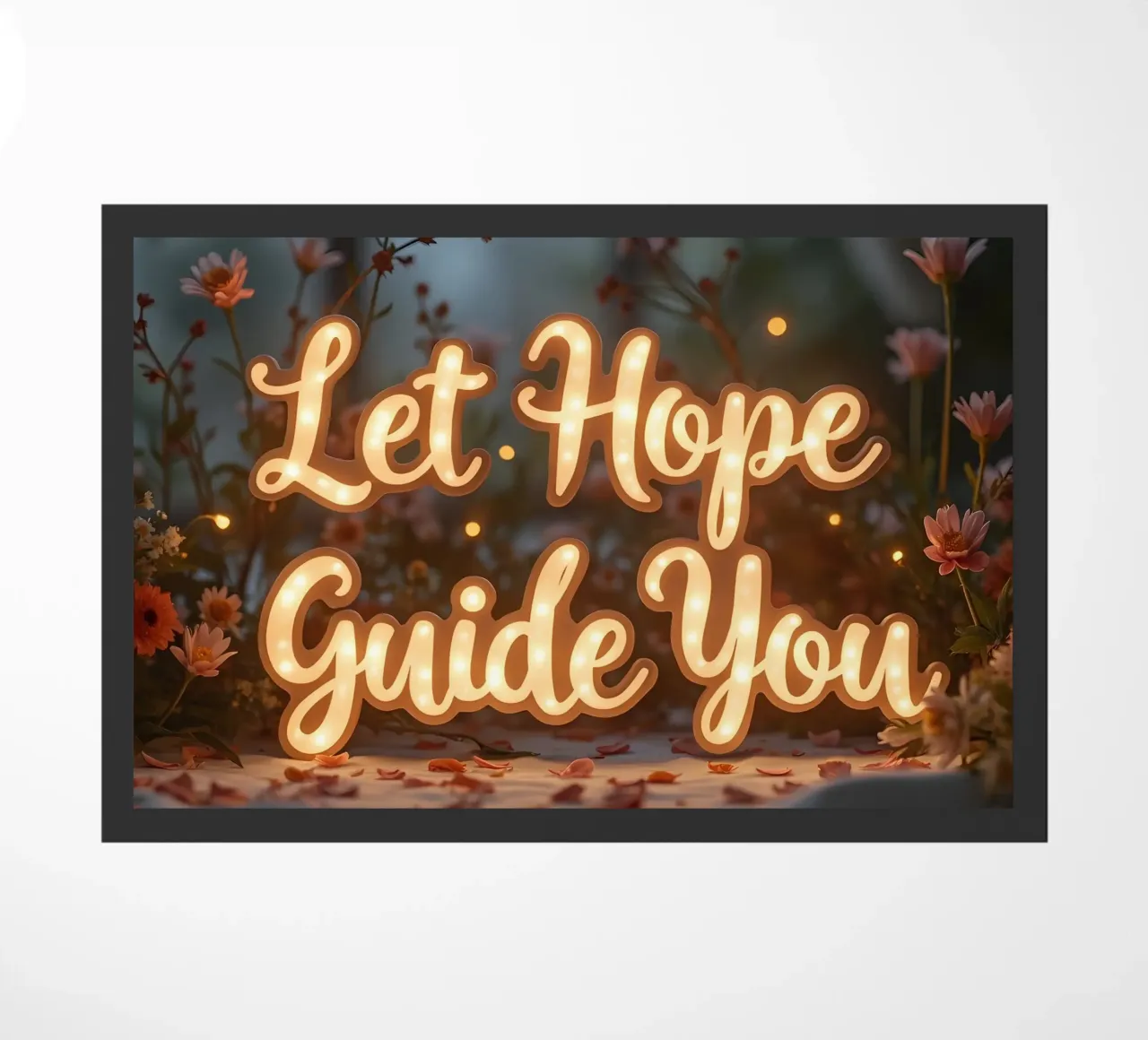 Lasciatevi guidare dalla speranza zerbino da inspirational quote