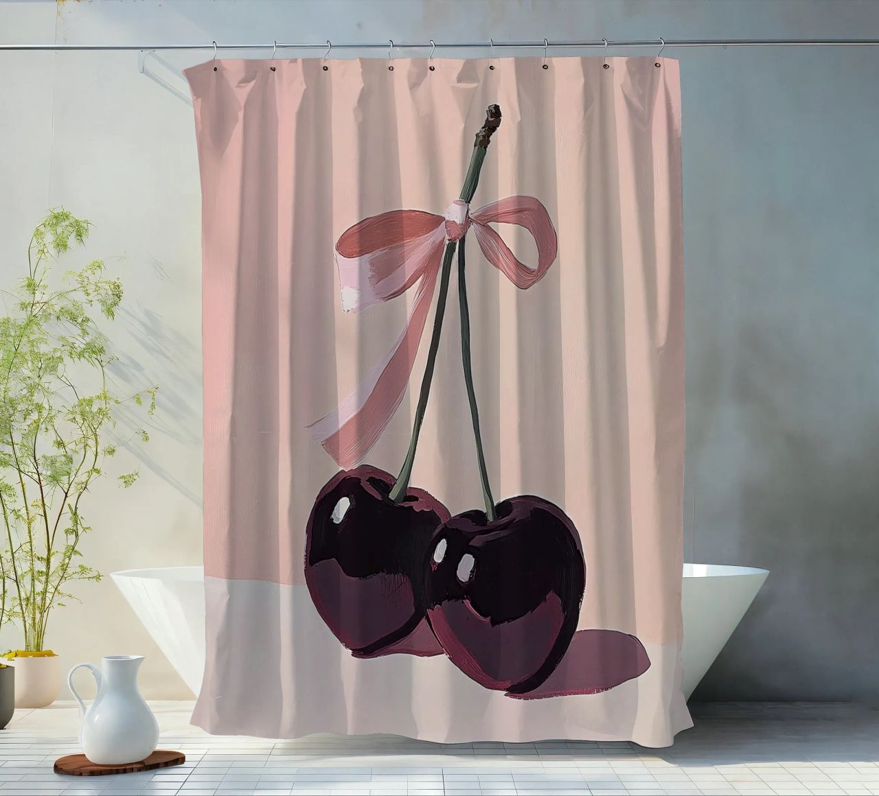 Kirsche Duschvorhang von Euphoria Theresa