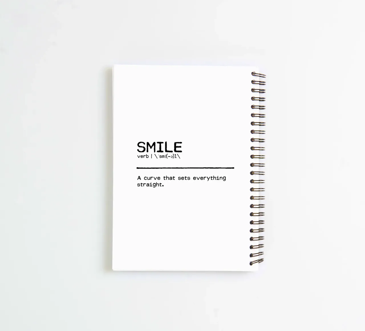 Definition Quote - Smile spiral notebook by Orara Studio