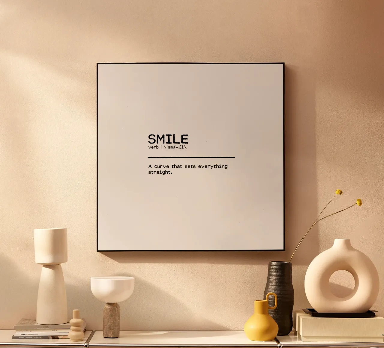 Definizione Citazione - Sorriso alluminio dibond da Orara Studio
