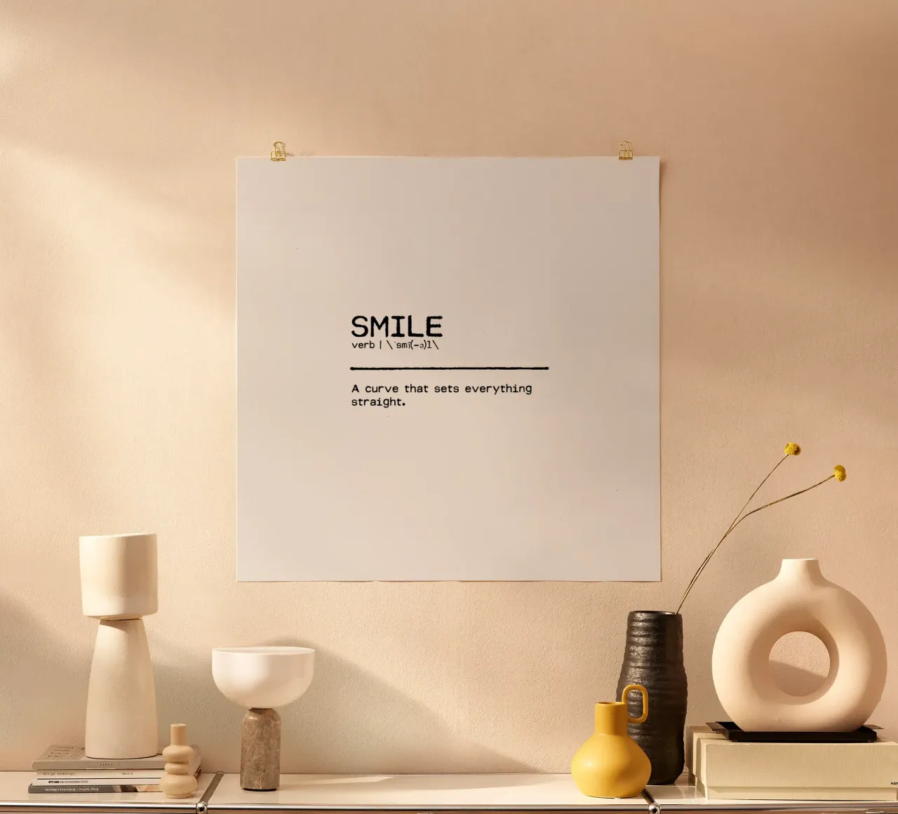Definition Quote - Smile poster by Orara Studio