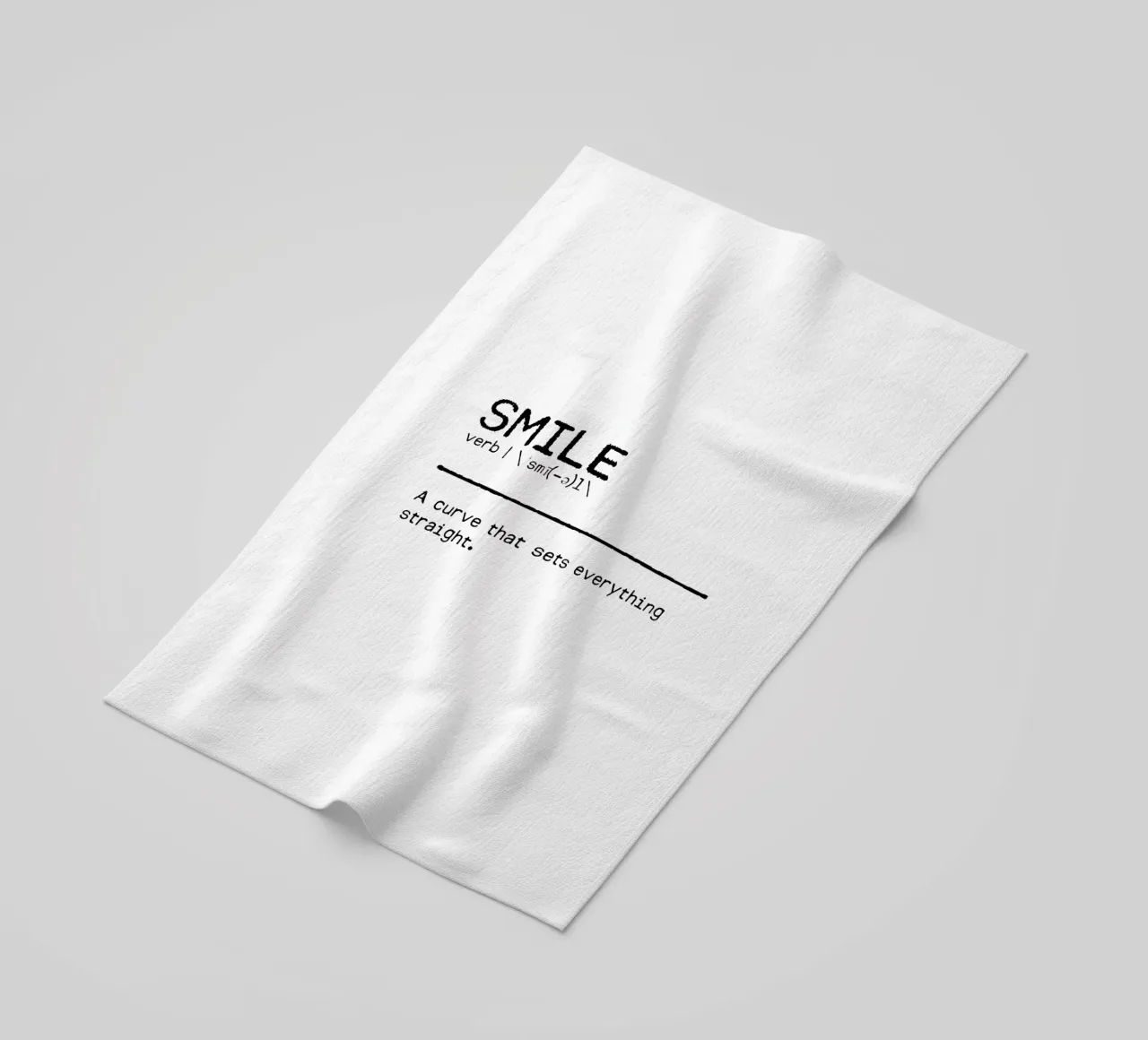 Definizione Citazione - Sorriso telo mare da Orara Studio