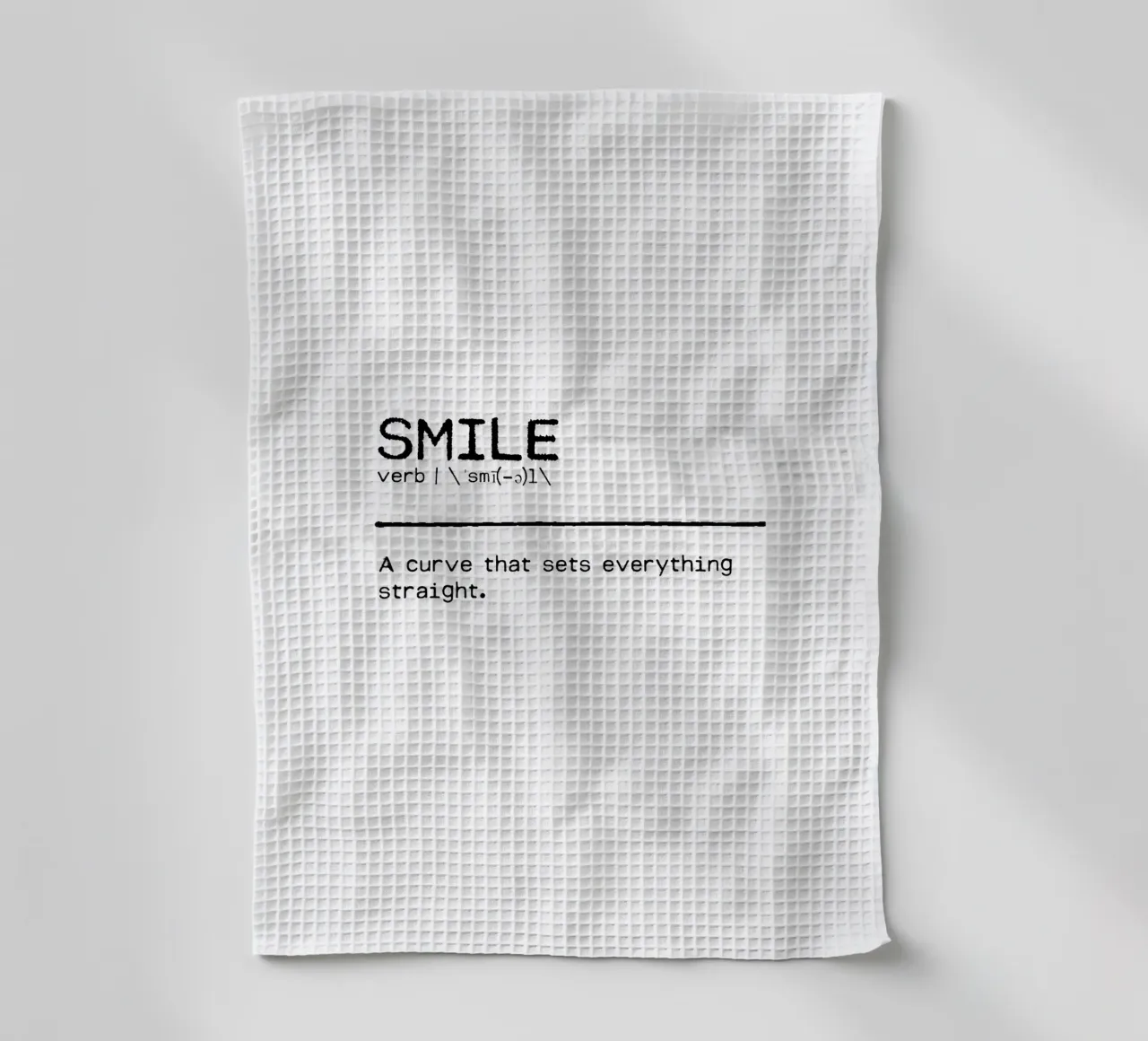 Definizione Citazione - Sorriso canovaccio da cucina da Orara Studio