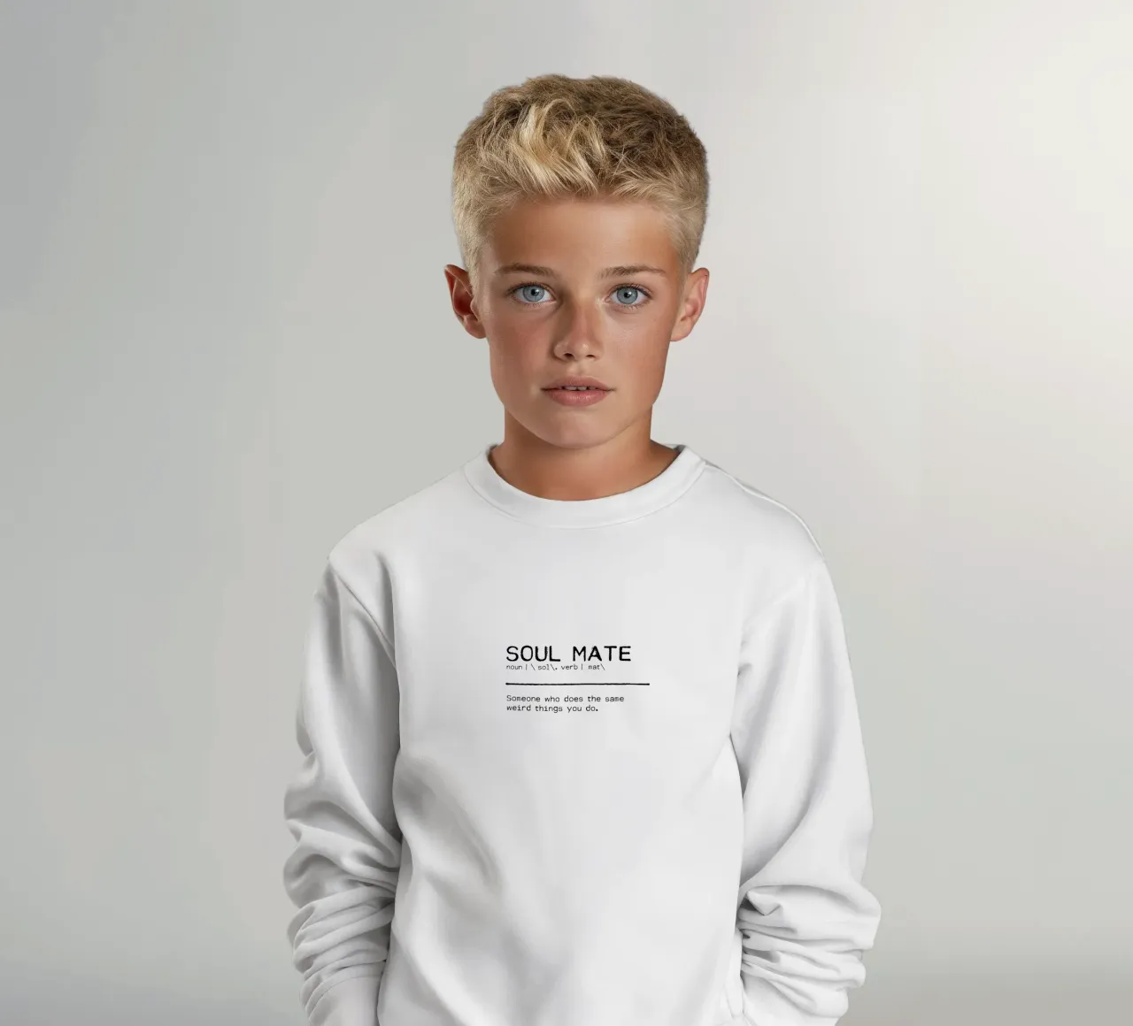 Definition Quote - Soul Mate kids sweatshirt by Orara Studio
