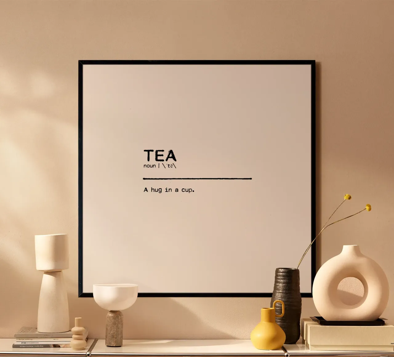 Définition Quote - Tea poster de Orara Studio