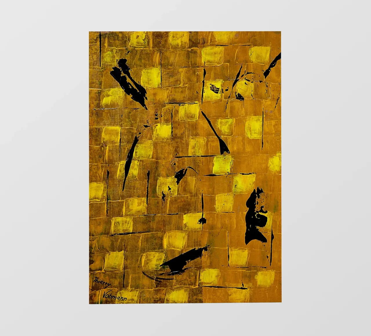 IDEAL GIFT 70 telo in pvc da Thierry Vobmann Abstract painting