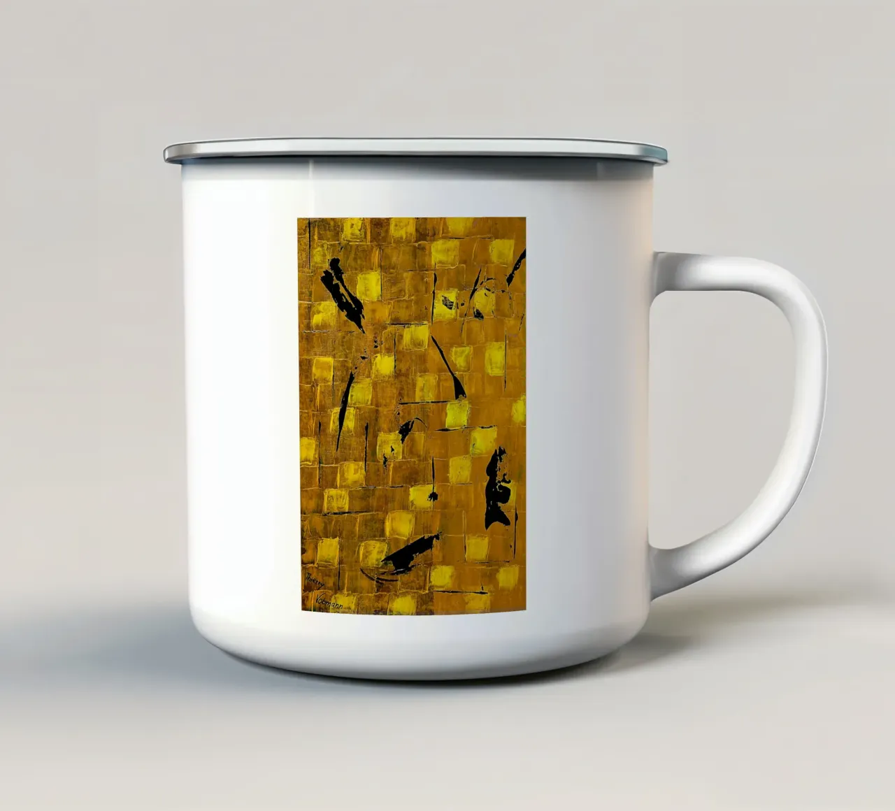 IDEAL GIFT 70 tazza in smalto da Thierry Vobmann Abstract painting