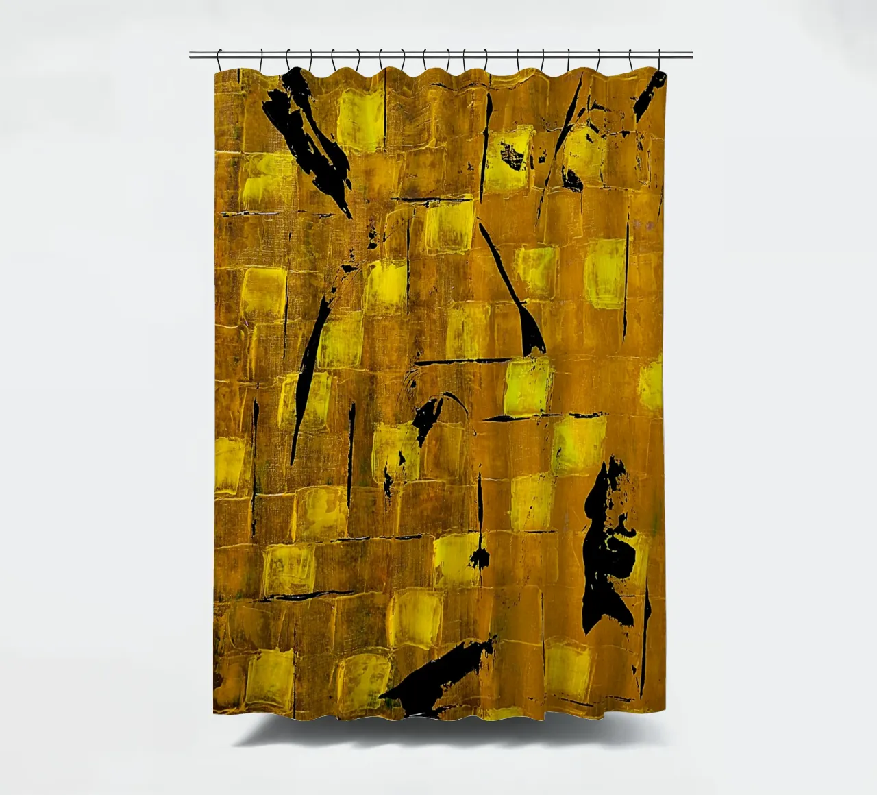 IDEAL GIFT 70 shower curtain by Thierry Vobmann Abstract painting