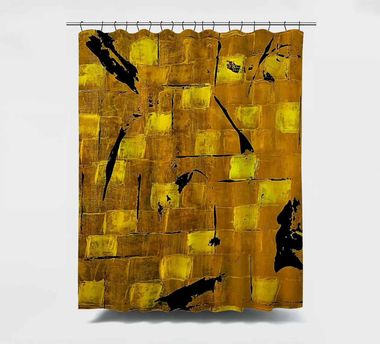 IDEAL GIFT 70 shower curtain by Thierry Vobmann Abstract painting