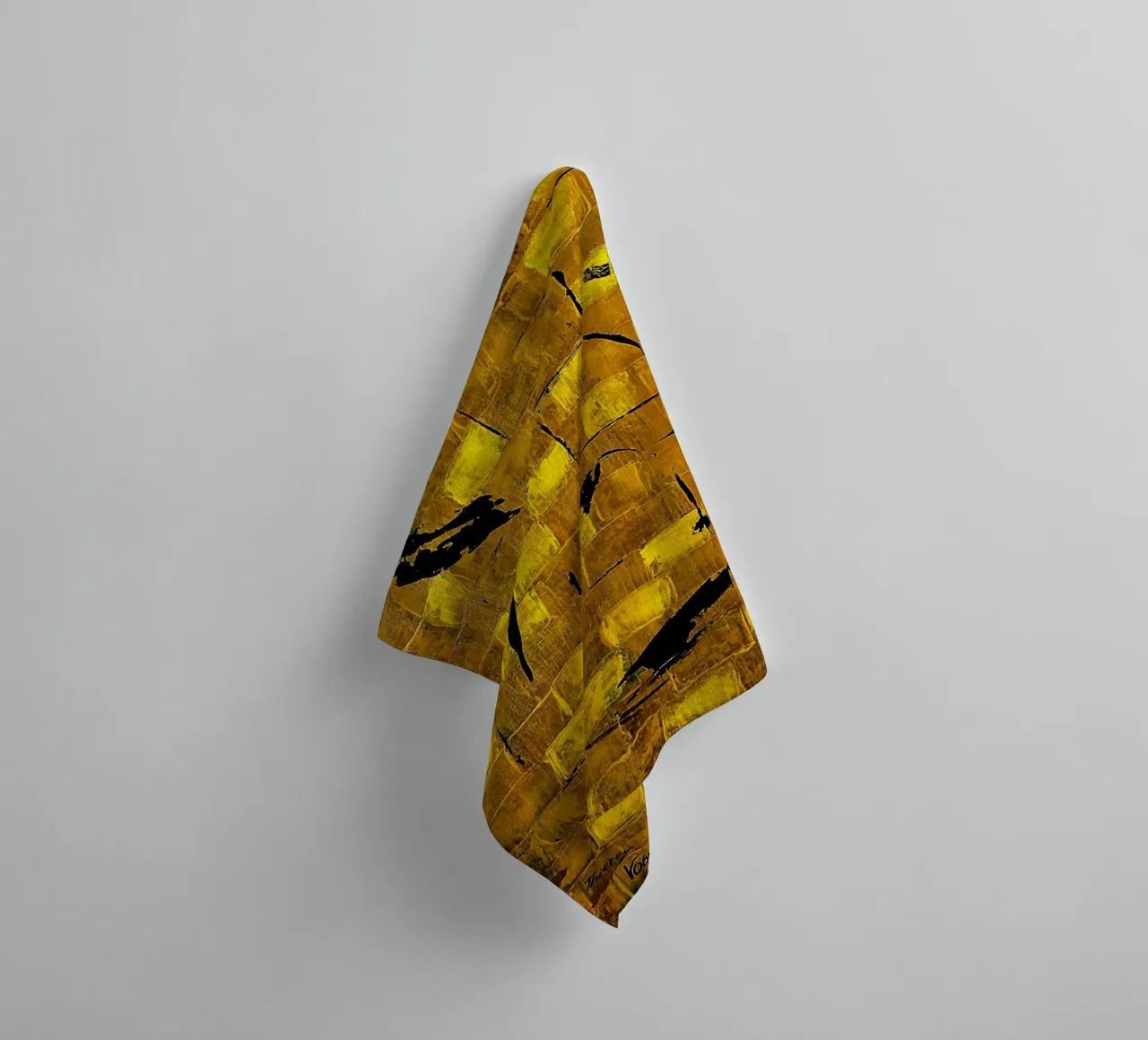 IDEAL GIFT 70 towel by Thierry Vobmann Abstract painting
