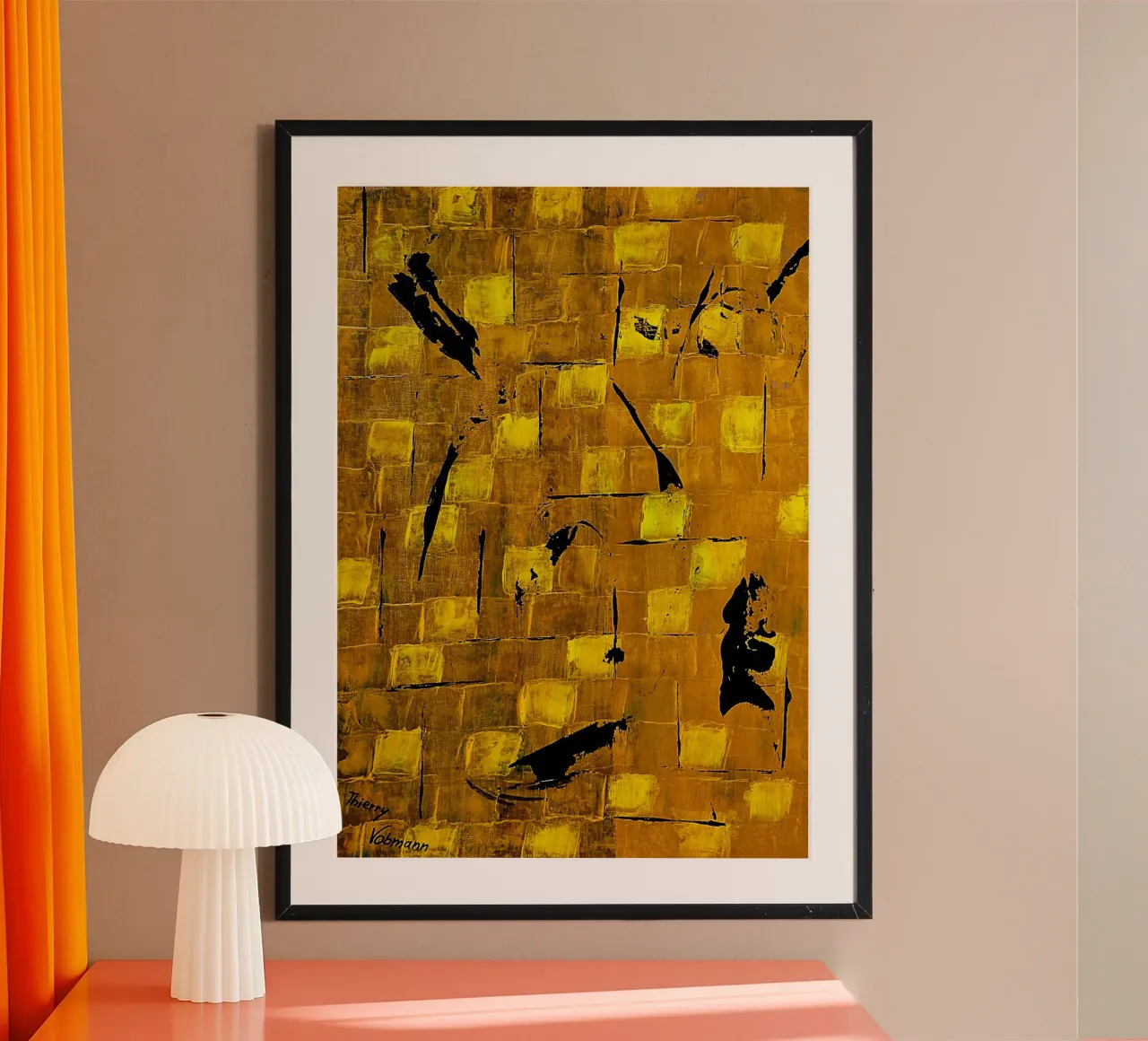 IDEAL GIFT 70 hahnemühle van Thierry Vobmann Abstract painting