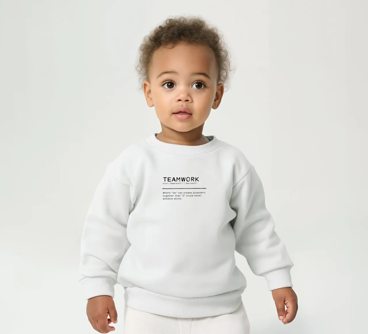Definitie Citaat - Teamwork baby sweatshirt van Orara Studio
