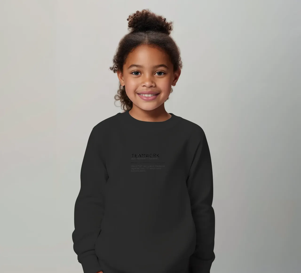 Definitie Citaat - Teamwork kinder sweatshirt van Orara Studio