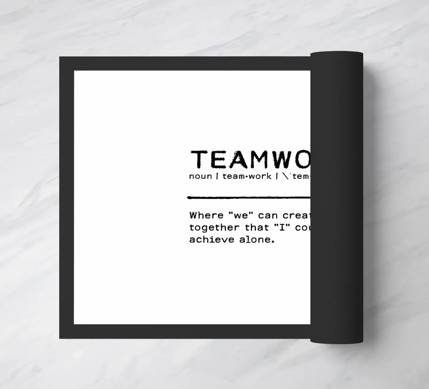Definition Quote - Teamwork doormat by Orara Studio