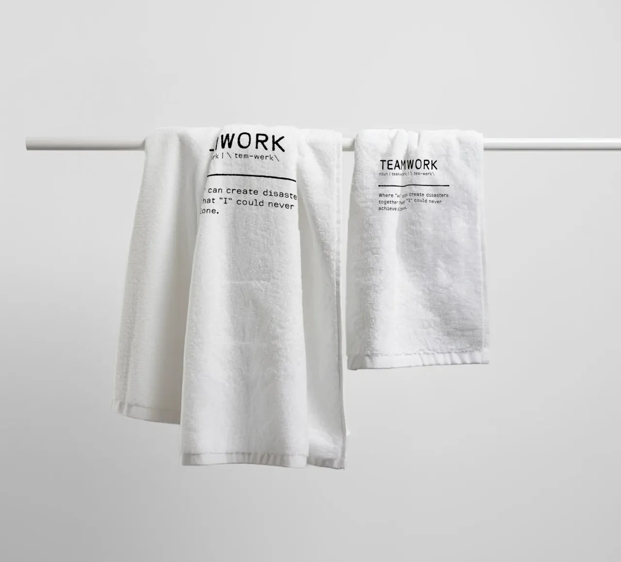 Definitie Citaat - Teamwork badhanddoek van Orara Studio