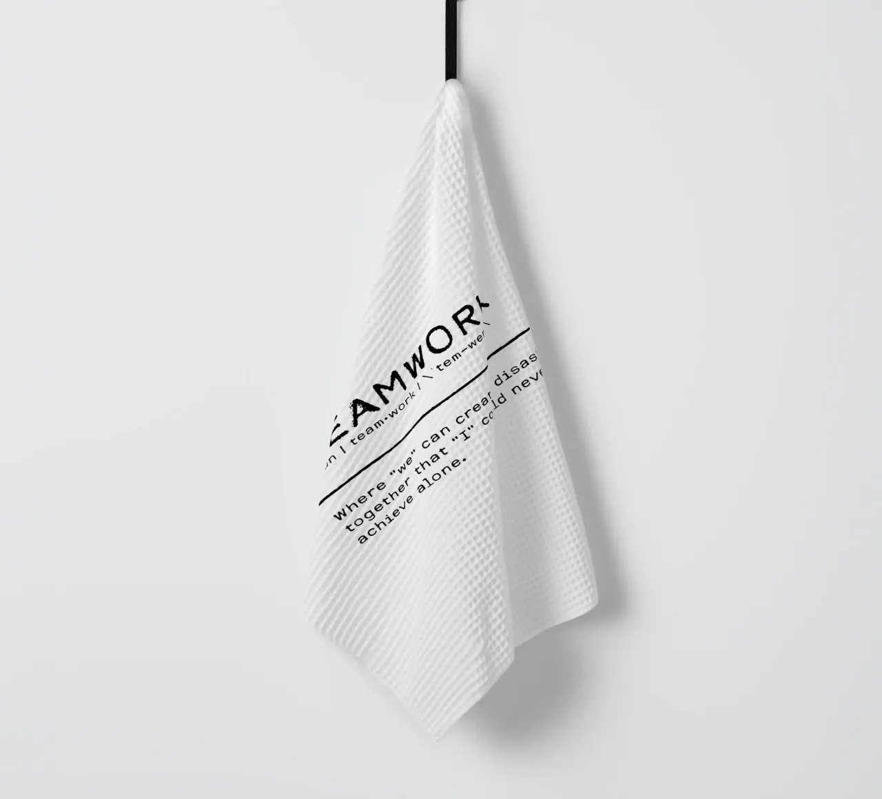 Definitie Citaat - Teamwork theedoek van Orara Studio