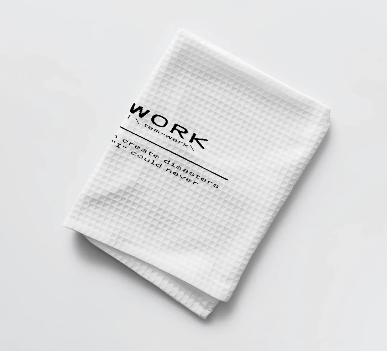 Definitie Citaat - Teamwork theedoek van Orara Studio