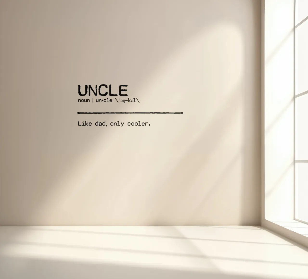 Definition Quote - Uncle photo wallpaper by Orara Studio
