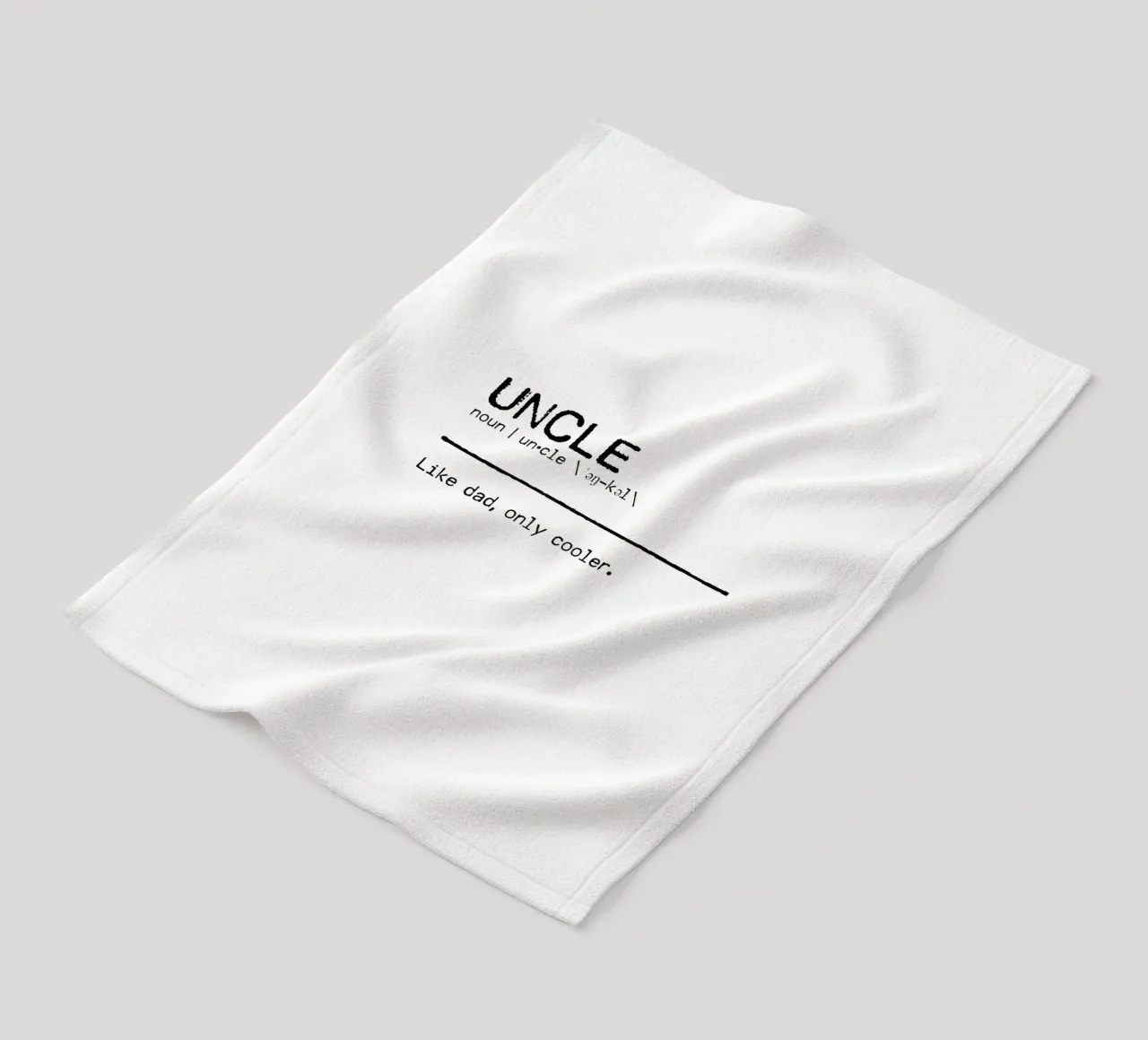 Definition Quote - Uncle coperta in pile da Orara Studio