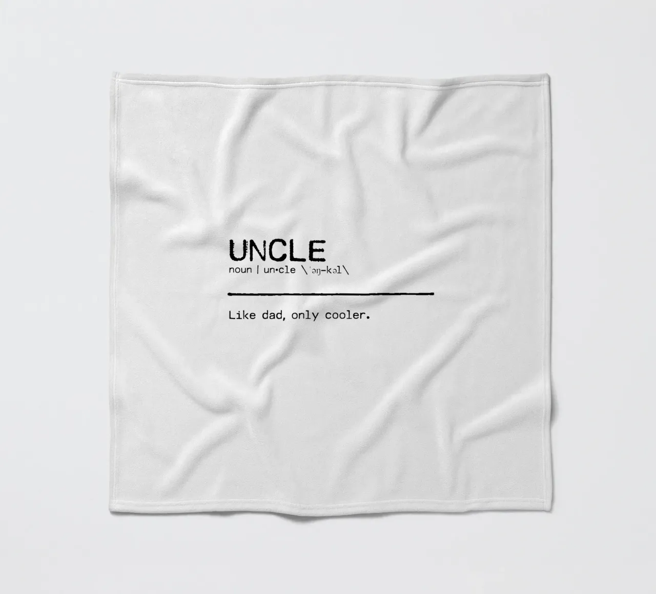 Definition Quote - Uncle coperta in pile da Orara Studio