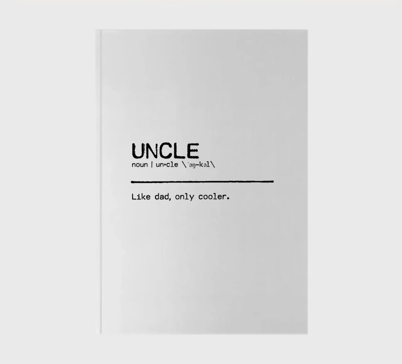 Definition Quote - Uncle notebook by Orara Studio
